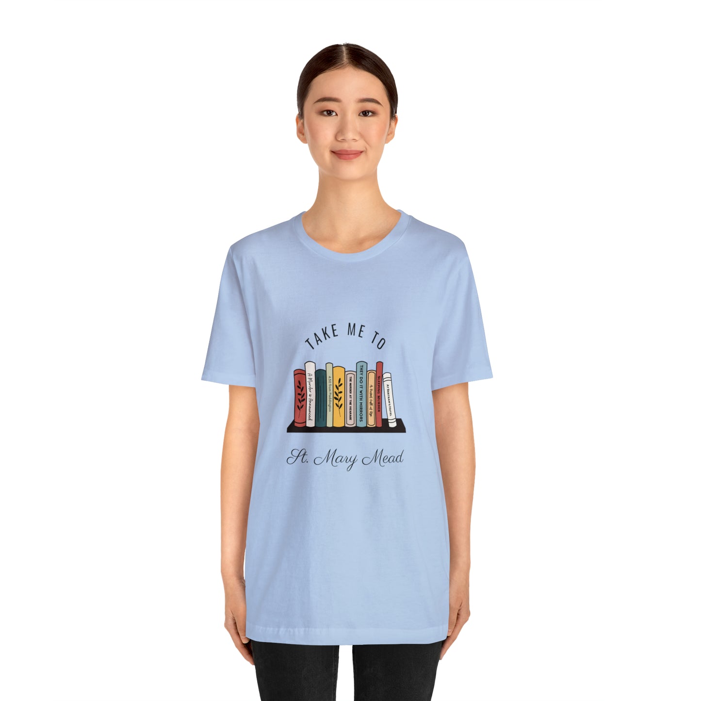 Miss Marple T Shirt, Take Me to St. Mary Mead T Shirt, Mystery Lover Gift, Poirot T Shirt, Agatha Christie T Shirt