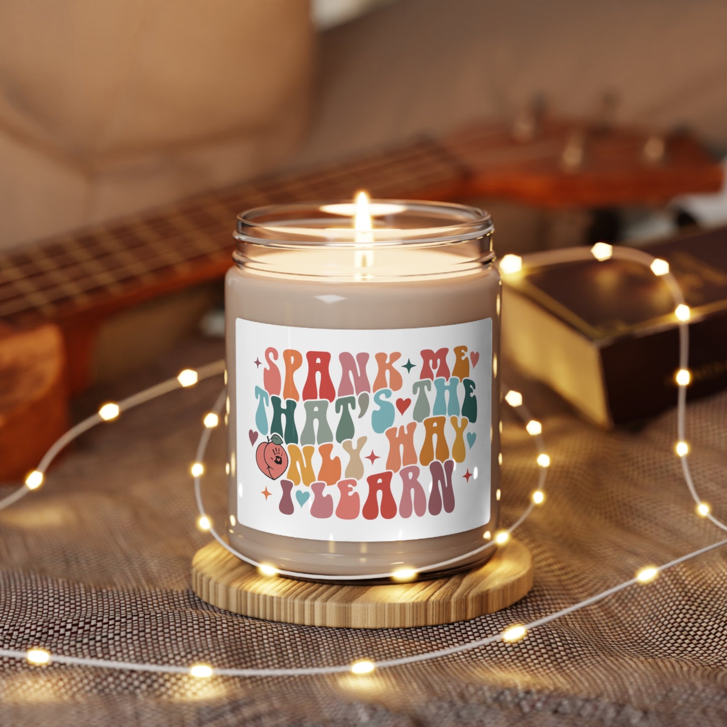 Spank Me That's The Only Way I'll Learn Booktok Good Girl Scented Soy Candle, 9oz