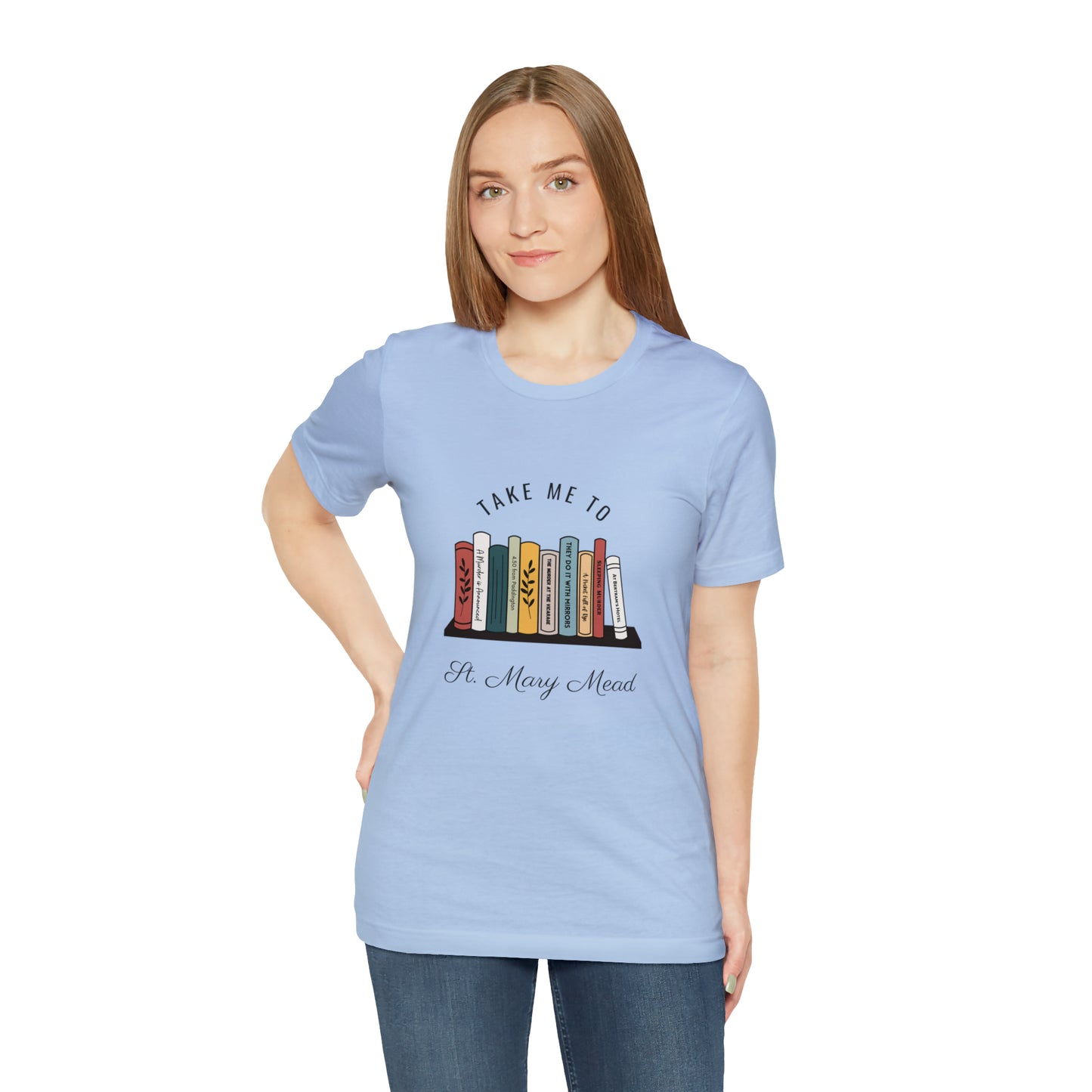 Miss Marple T Shirt, Take Me to St. Mary Mead T Shirt, Mystery Lover Gift, Poirot T Shirt, Agatha Christie T Shirt