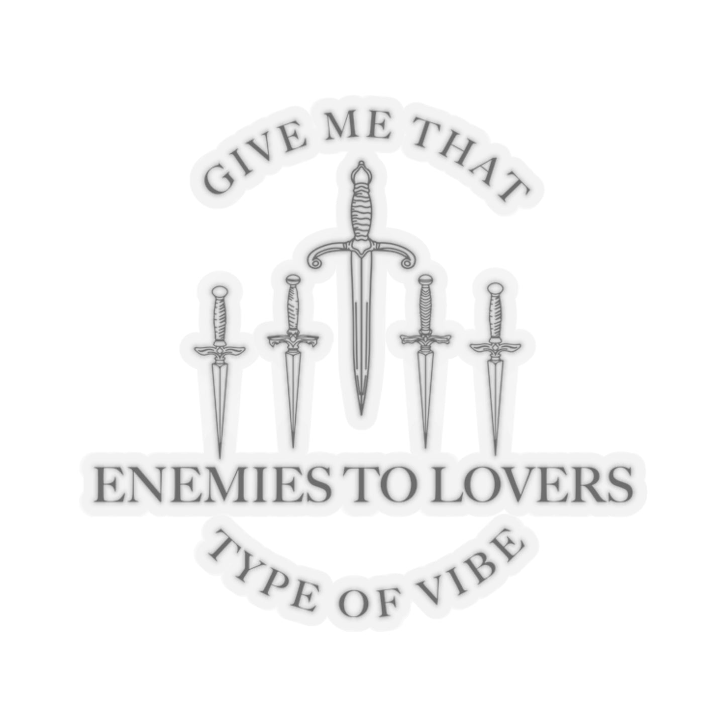 Give Me That Enemies to Lovers Type of Vibe Sticker, Book Tropes Sticker, Smutty Book Sticker, Book Tok Stickers, Smut Stickers