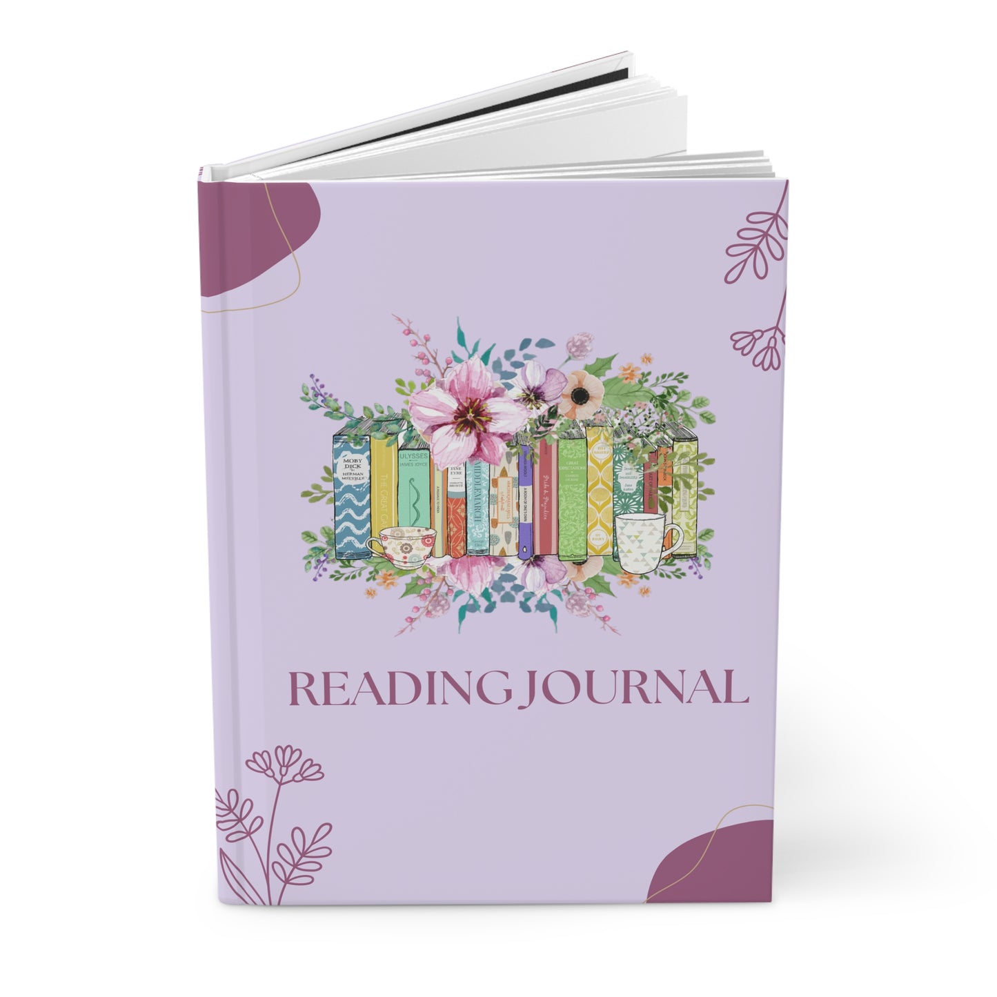 Book Lovers Reading Journal Hardcover Journal MatteReading Journal Green | Book Journal | Review | Journalling | Cottage Core | Booktok