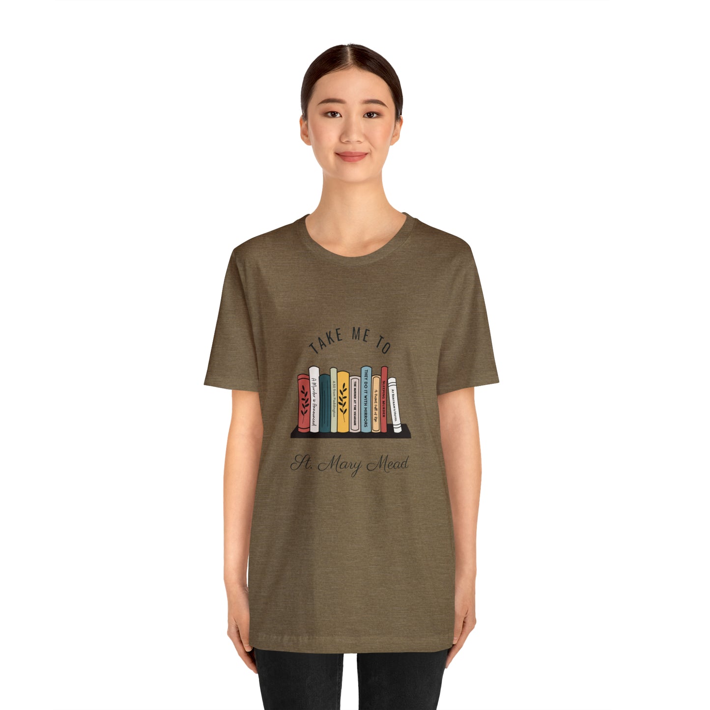 Miss Marple T Shirt, Take Me to St. Mary Mead T Shirt, Mystery Lover Gift, Poirot T Shirt, Agatha Christie T Shirt