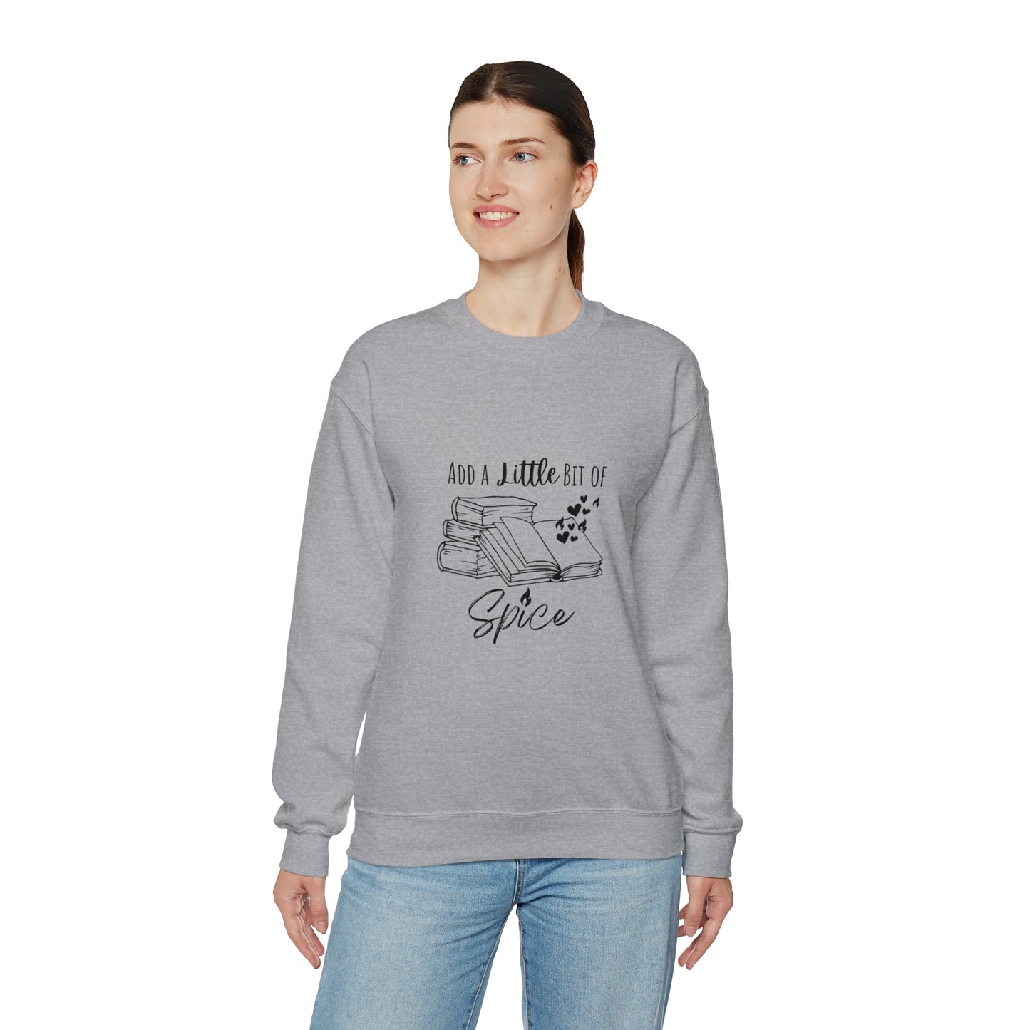 Add a Little Bit of Spice Book Lover Women's Sweatshirt | Spicy Books Gift| Smutty Book Lover Gifts