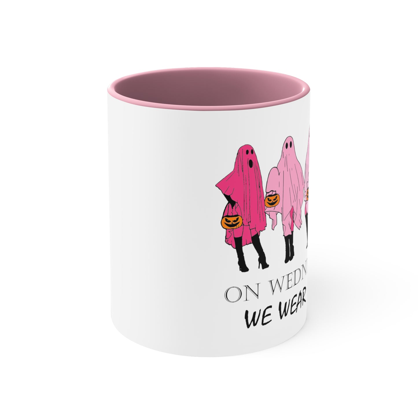 On Wednesdays We Wear Pink Coffee Mug, 11oz Mean Girls Halloween Mug Mean Girls Coffee Mug Funny Halloween Mug Pumpkin Spice Mug