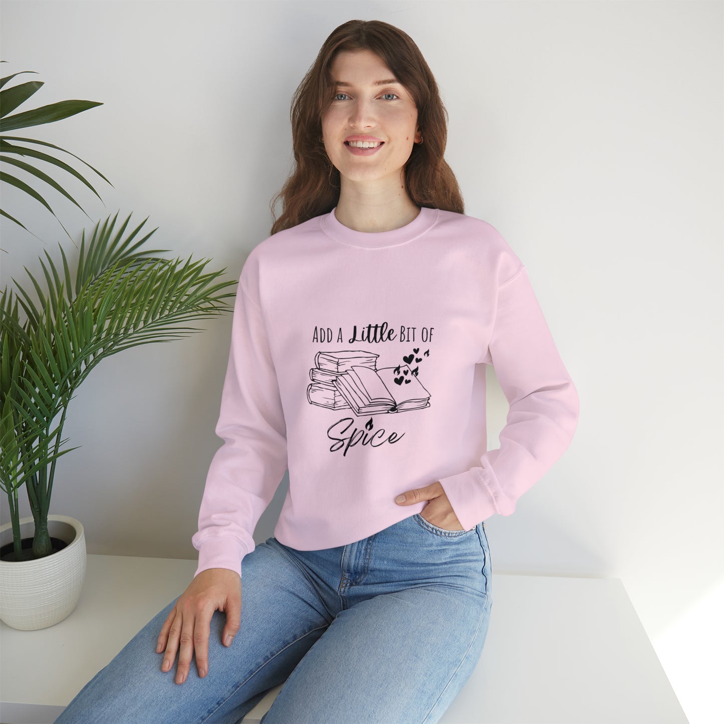 Add a Little Bit of Spice Book Lover Women's Sweatshirt | Spicy Books Gift| Smutty Book Lover Gifts