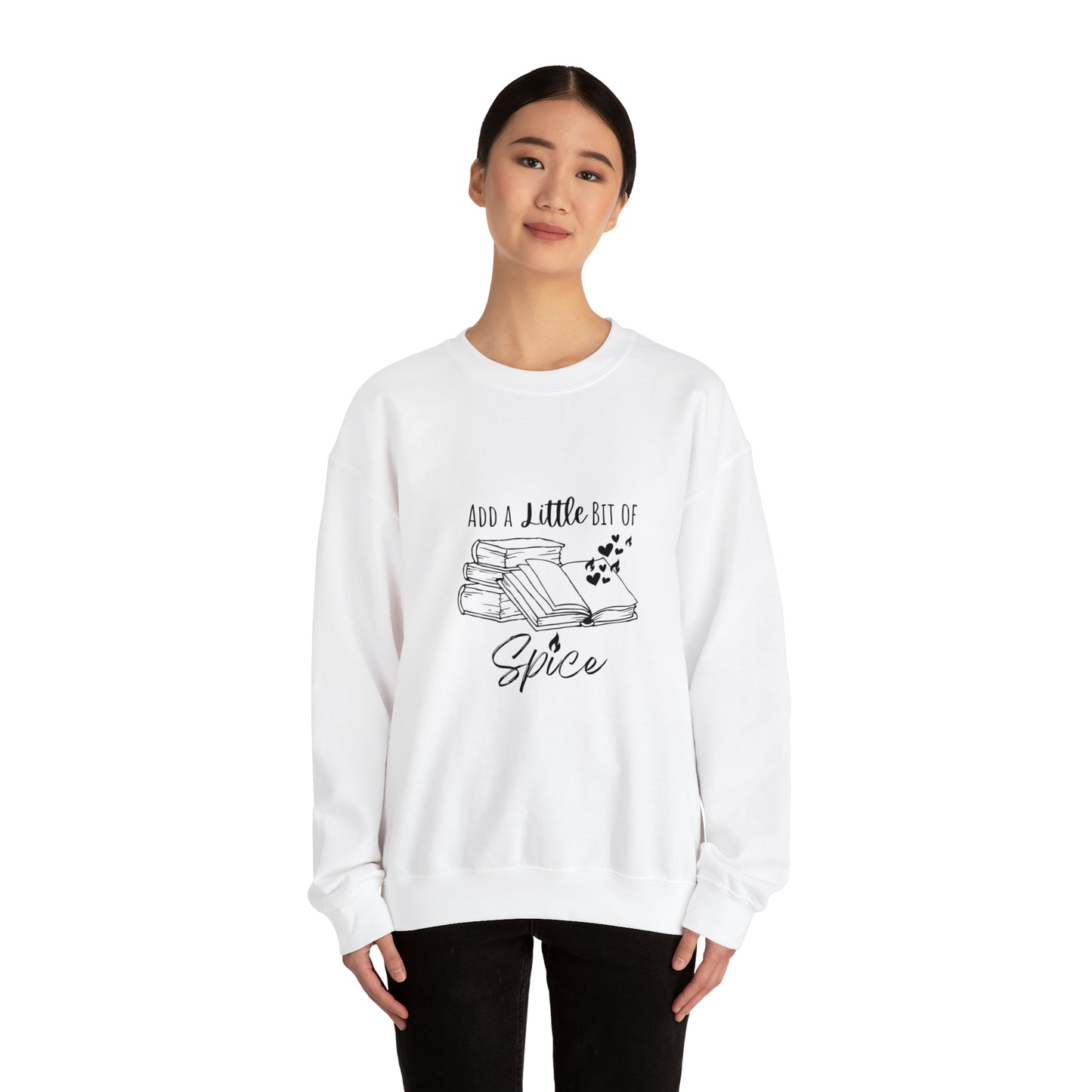 Add a Little Bit of Spice Book Lover Women's Sweatshirt | Spicy Books Gift| Smutty Book Lover Gifts