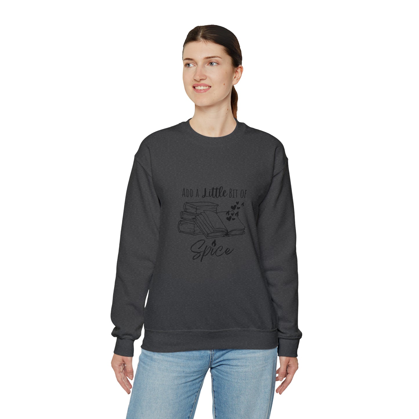 Add a Little Bit of Spice Book Lover Women's Sweatshirt | Spicy Books Gift| Smutty Book Lover Gifts