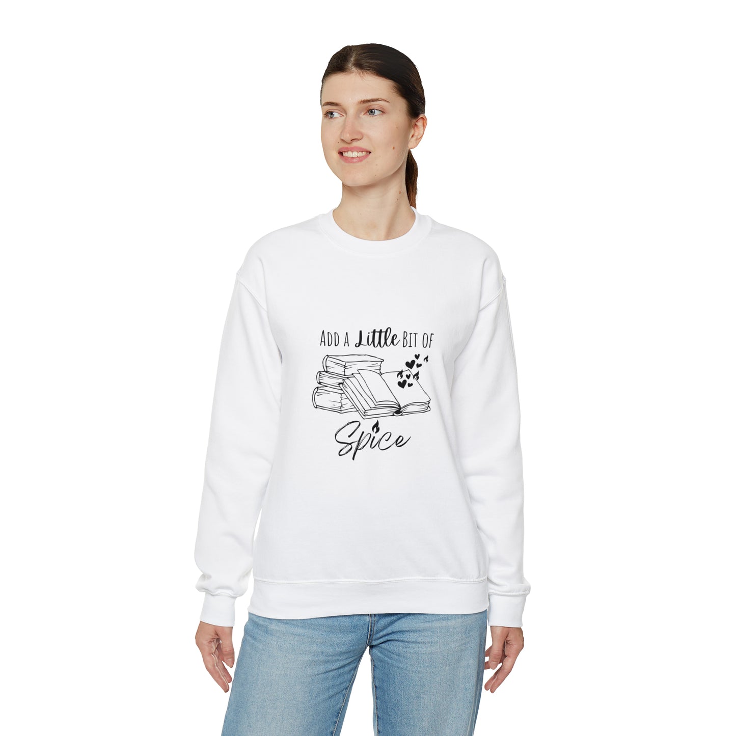 Add a Little Bit of Spice Book Lover Women's Sweatshirt | Spicy Books Gift| Smutty Book Lover Gifts