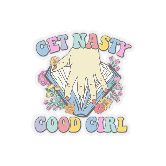 Get Nasty Good Girl Praise Kink Sticker Smutty Book Sticker, Book Tok Stickers, Smut Stickers, Spicy Book Stickers, Kinky Stickers