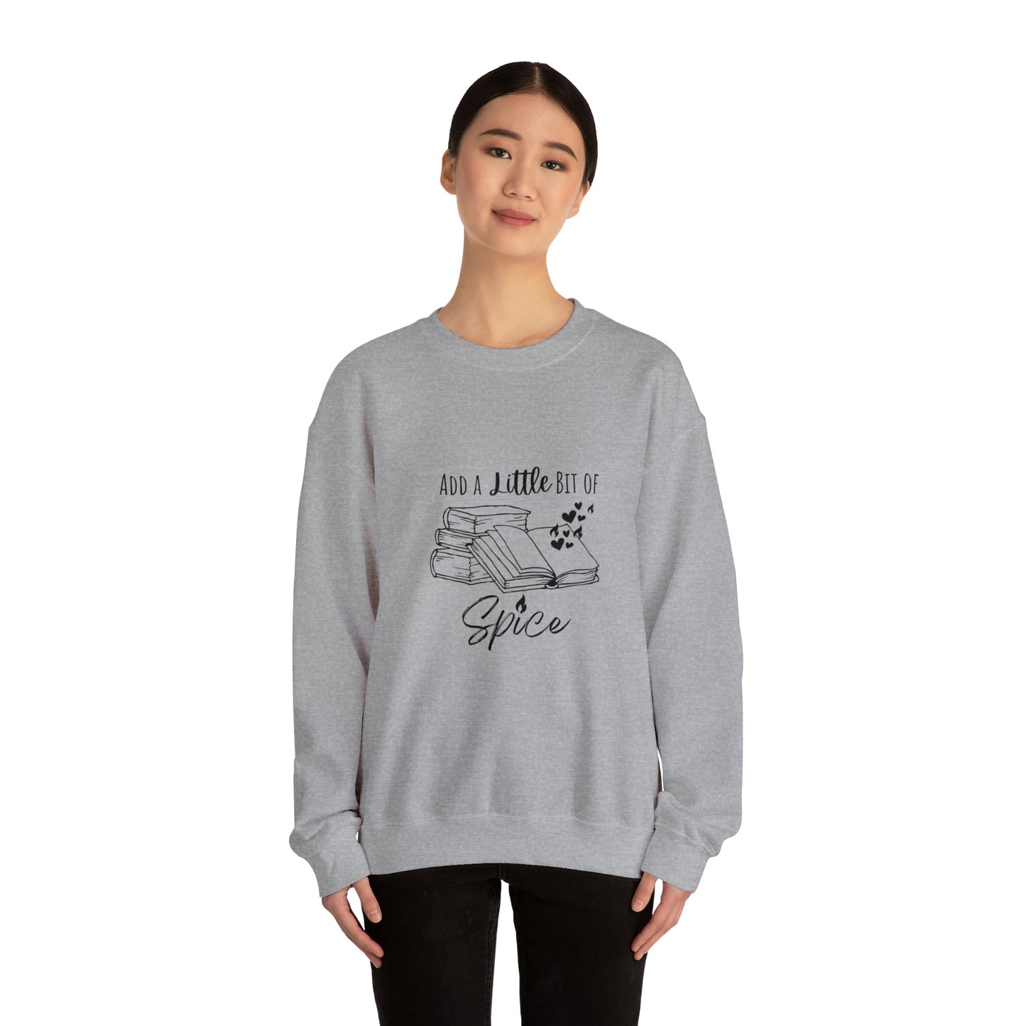 Add a Little Bit of Spice Book Lover Women's Sweatshirt | Spicy Books Gift| Smutty Book Lover Gifts