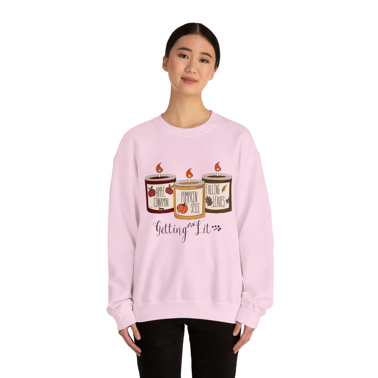 Getting Lit Fall Candles Sweatshirt, Getting lit sweatshirt, fall candle sweater, pumpkin spice candle, funny autumn shirts, fall