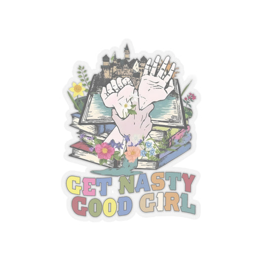 Get Nasty Good Girl Sticker Smutty Book Sticker, Book Tok Stickers, Smut Stickers, Spicy Book Stickers