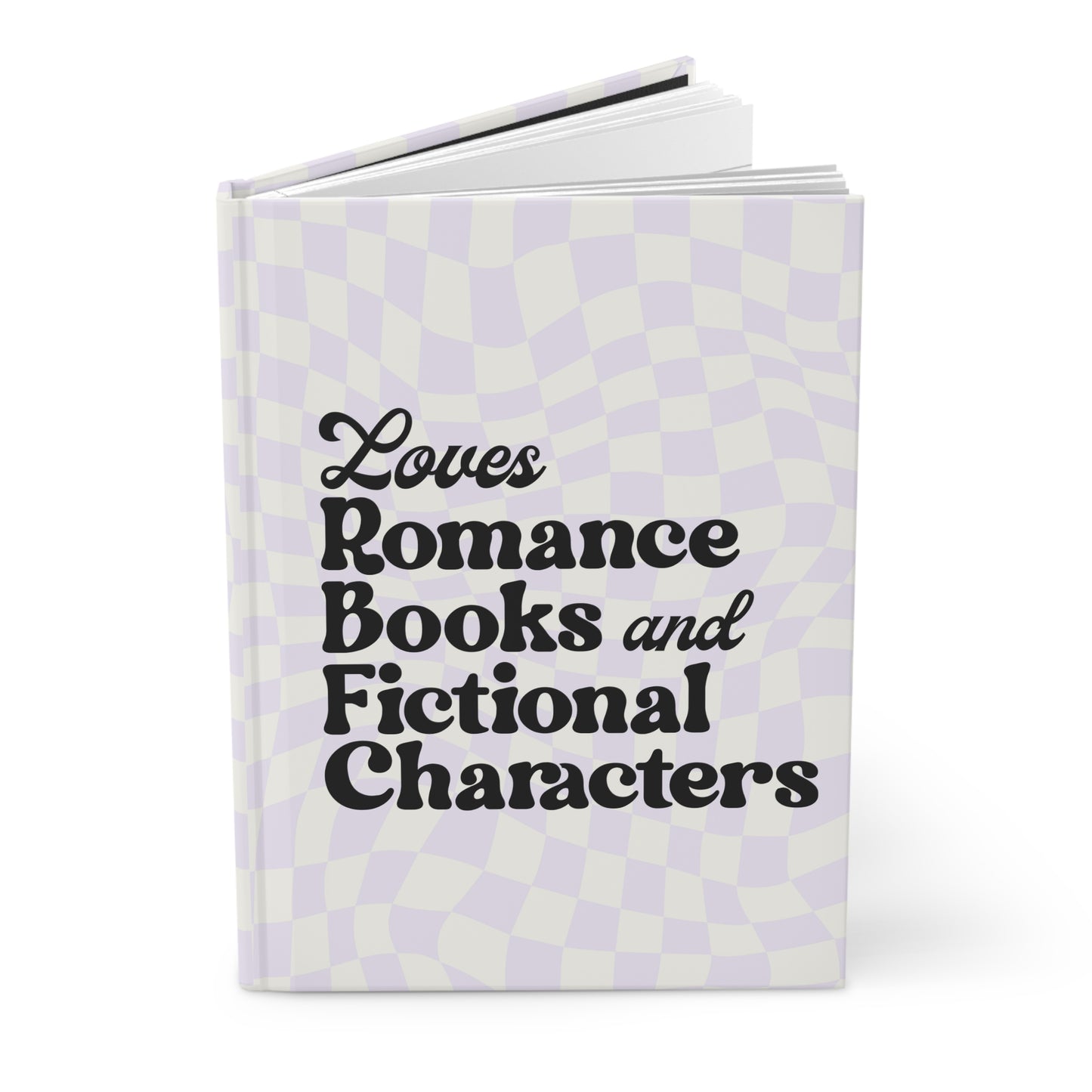 Loves Romance Novels and Fictional Characters Reading Journal, Hardcover Journal, Booktok Journal, Spicy Booktok, Book Lover Journal