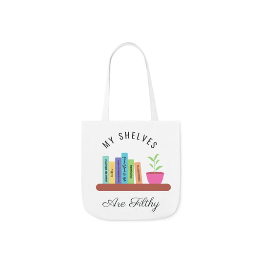 My Shelves Are Filthy Boo Tok Canvas Tote Bag, Smutty Books Tote Bag, Spicy Books Tote Bag, Book Lover Tote Bag