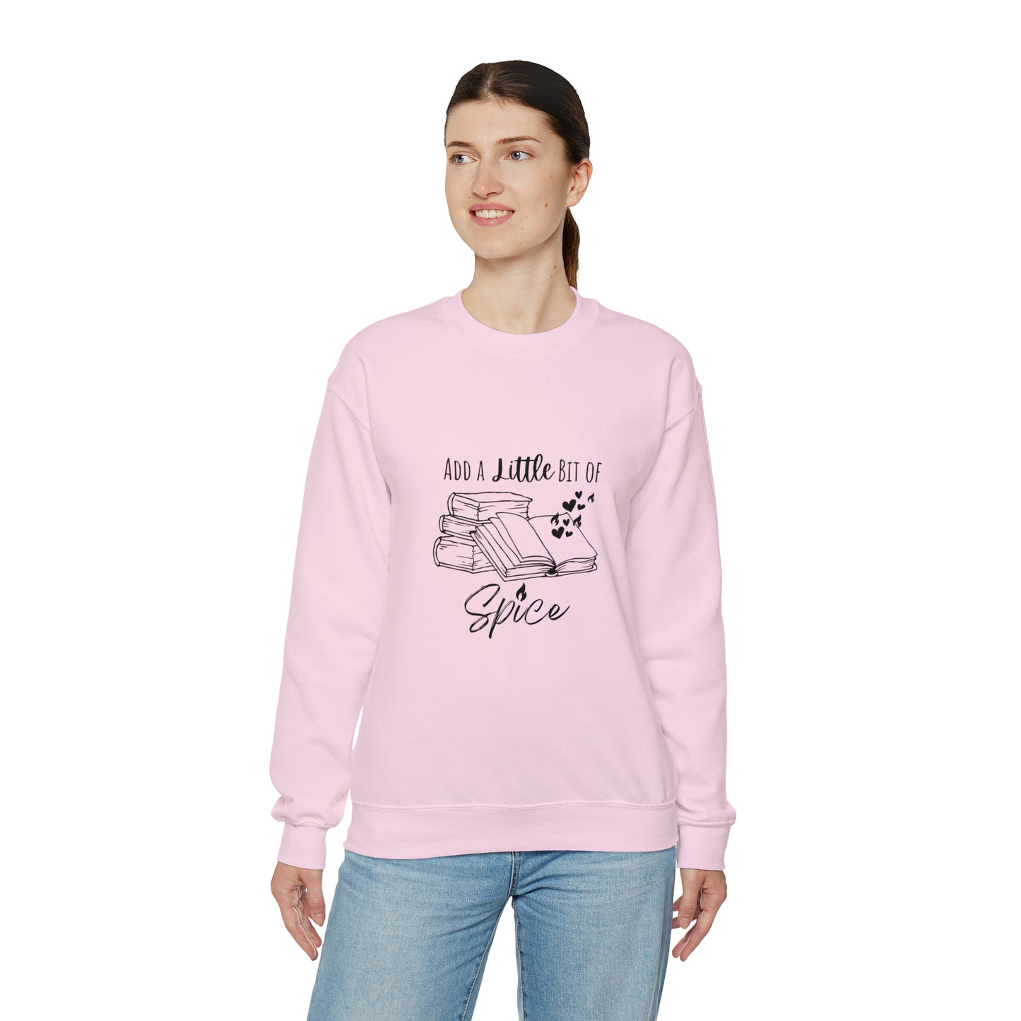 Add a Little Bit of Spice Book Lover Women's Sweatshirt | Spicy Books Gift| Smutty Book Lover Gifts