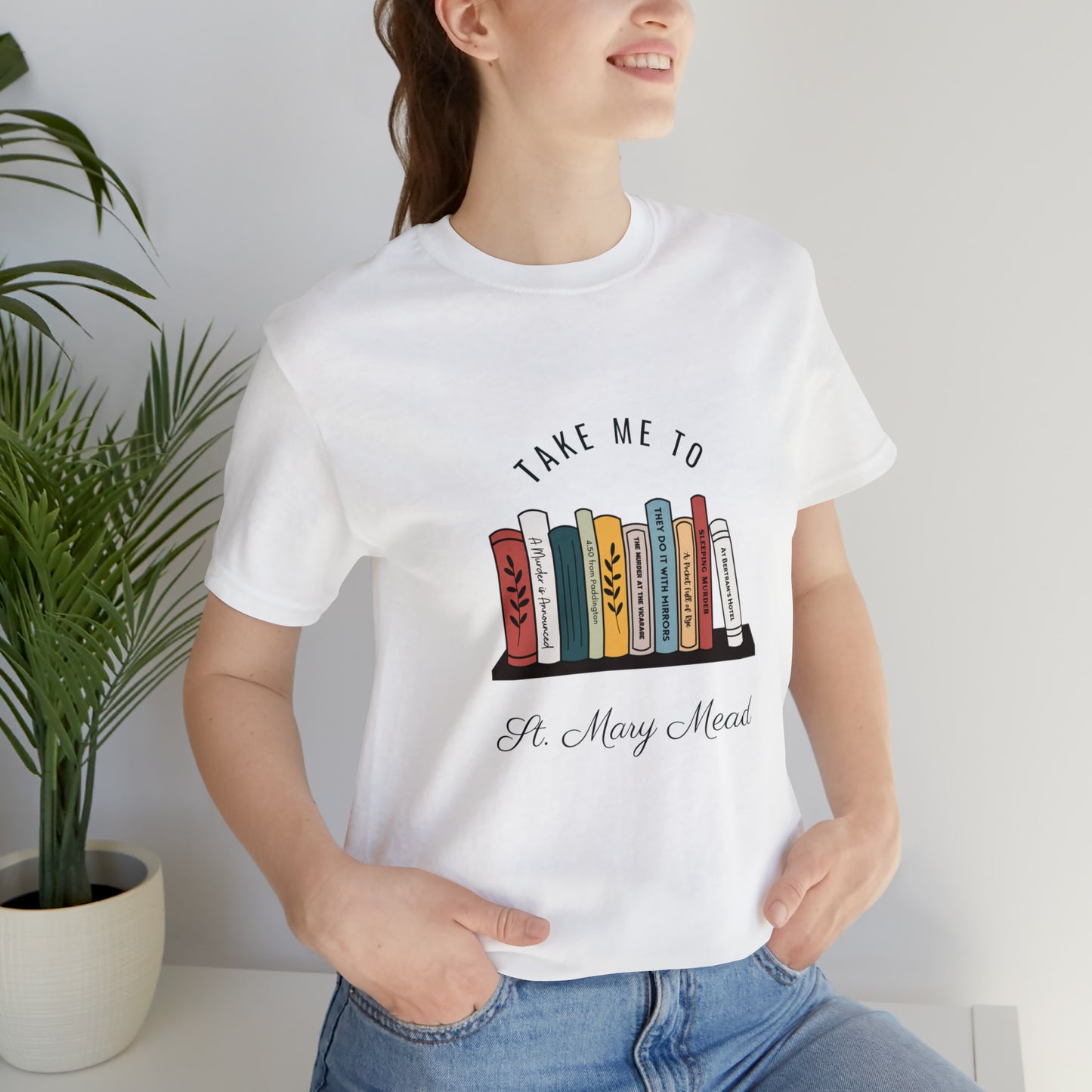 Miss Marple T Shirt, Take Me to St. Mary Mead T Shirt, Mystery Lover Gift, Poirot T Shirt, Agatha Christie T Shirt
