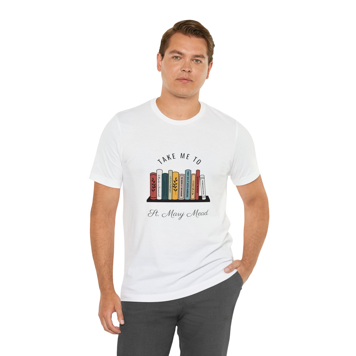 Miss Marple T Shirt, Take Me to St. Mary Mead T Shirt, Mystery Lover Gift, Poirot T Shirt, Agatha Christie T Shirt