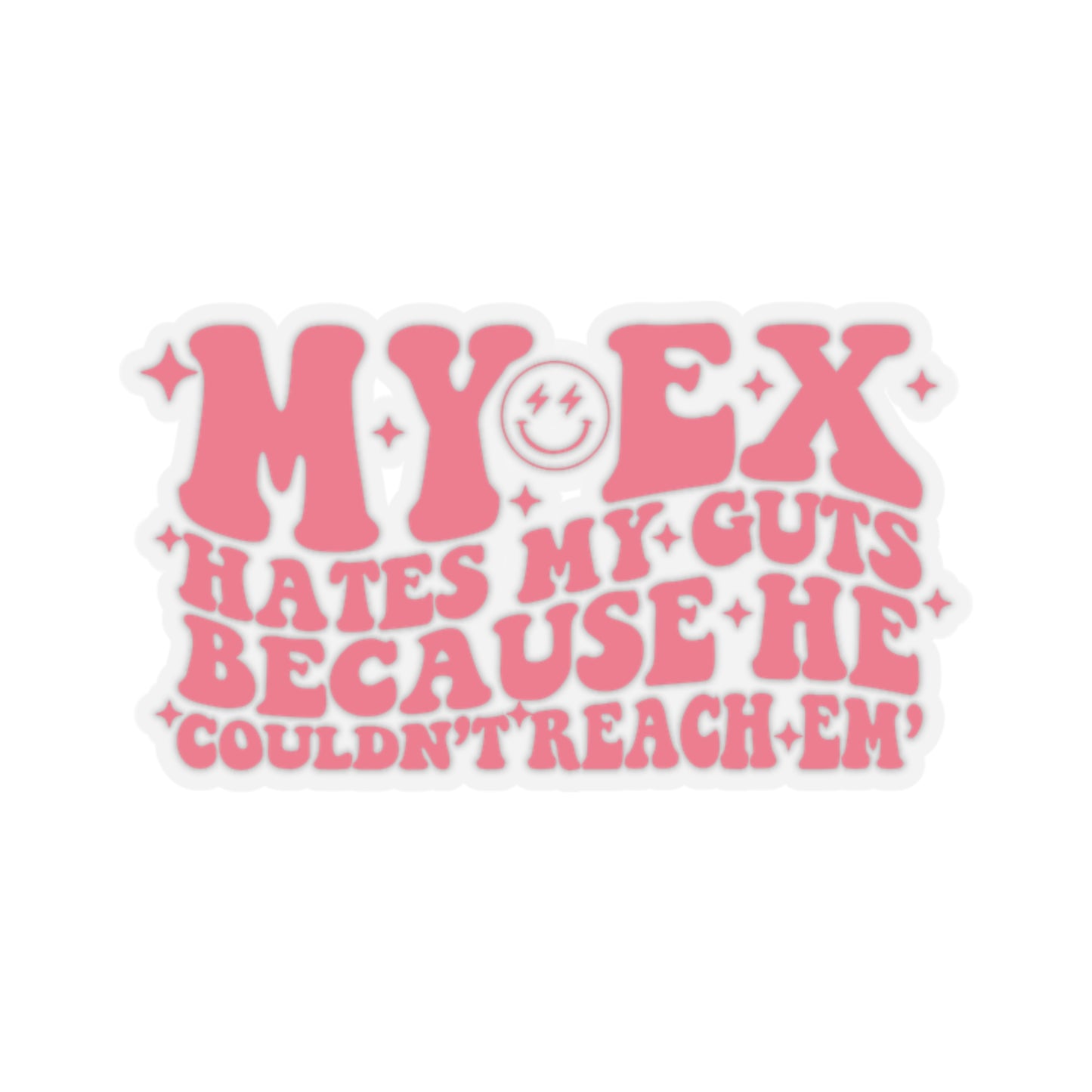 My Ex Hates My Guts Because He Couldn't Reach Them Sticker, Funny Breakup Sticker, Funny Tik Tok Sticker, Smutty Book Sticker