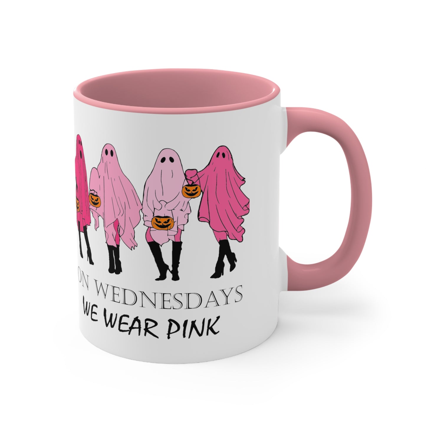 On Wednesdays We Wear Pink Coffee Mug, 11oz Mean Girls Halloween Mug Mean Girls Coffee Mug Funny Halloween Mug Pumpkin Spice Mug