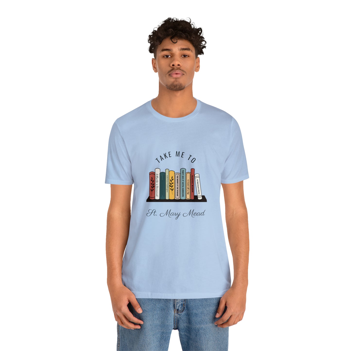 Miss Marple T Shirt, Take Me to St. Mary Mead T Shirt, Mystery Lover Gift, Poirot T Shirt, Agatha Christie T Shirt